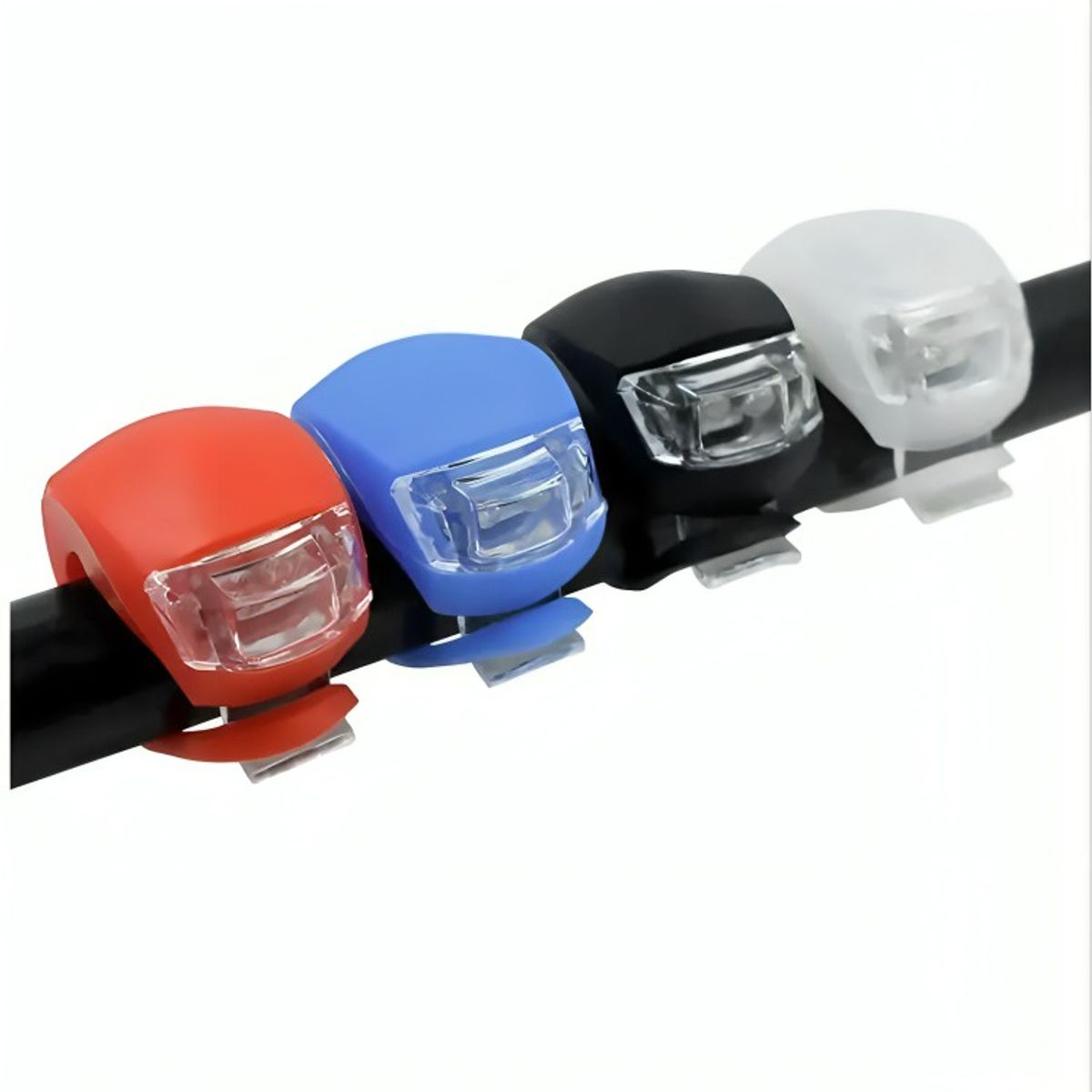 GENERICO - Pack 2 Luces Led Bicicleta Silicona