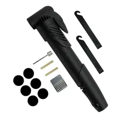 GENERICO - Set Bombín Inflador Manual Para Bicicleta 120 Psi