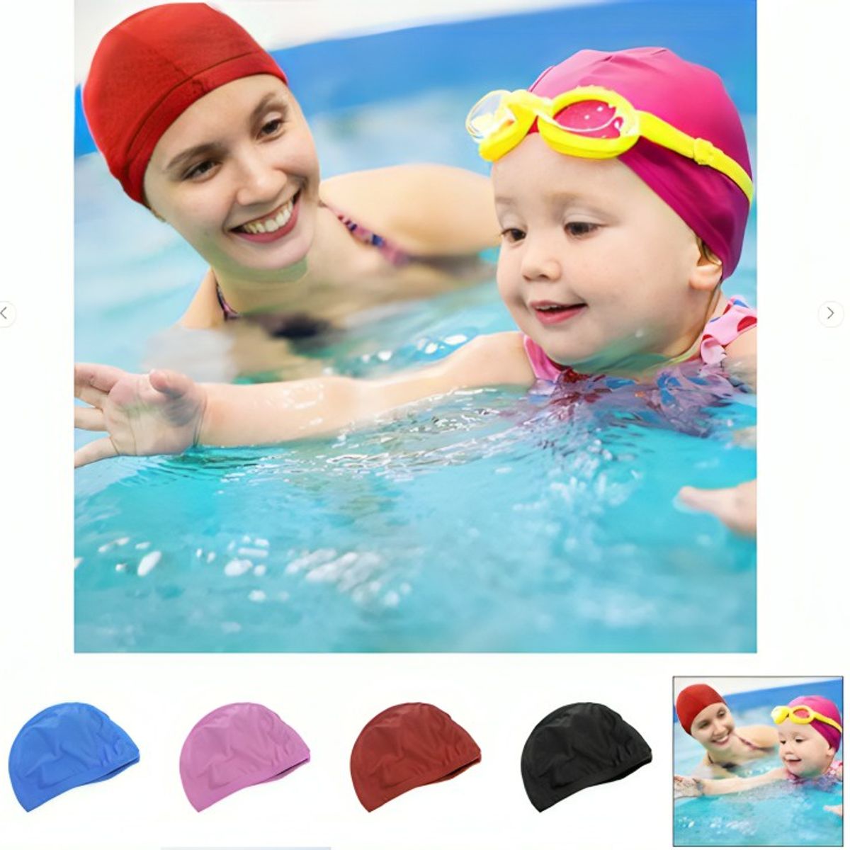 GENERICO - Gorro Natación Unisex Naylon Licra Piscina Baño Adulto Niño