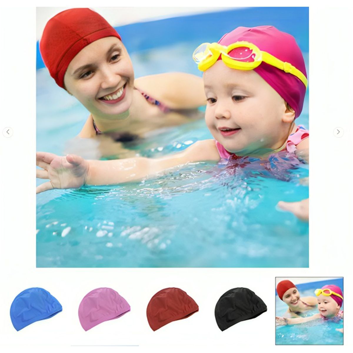GENERICO - Gorro Natación Unisex Naylon Licra Piscina Baño Adulto Niño