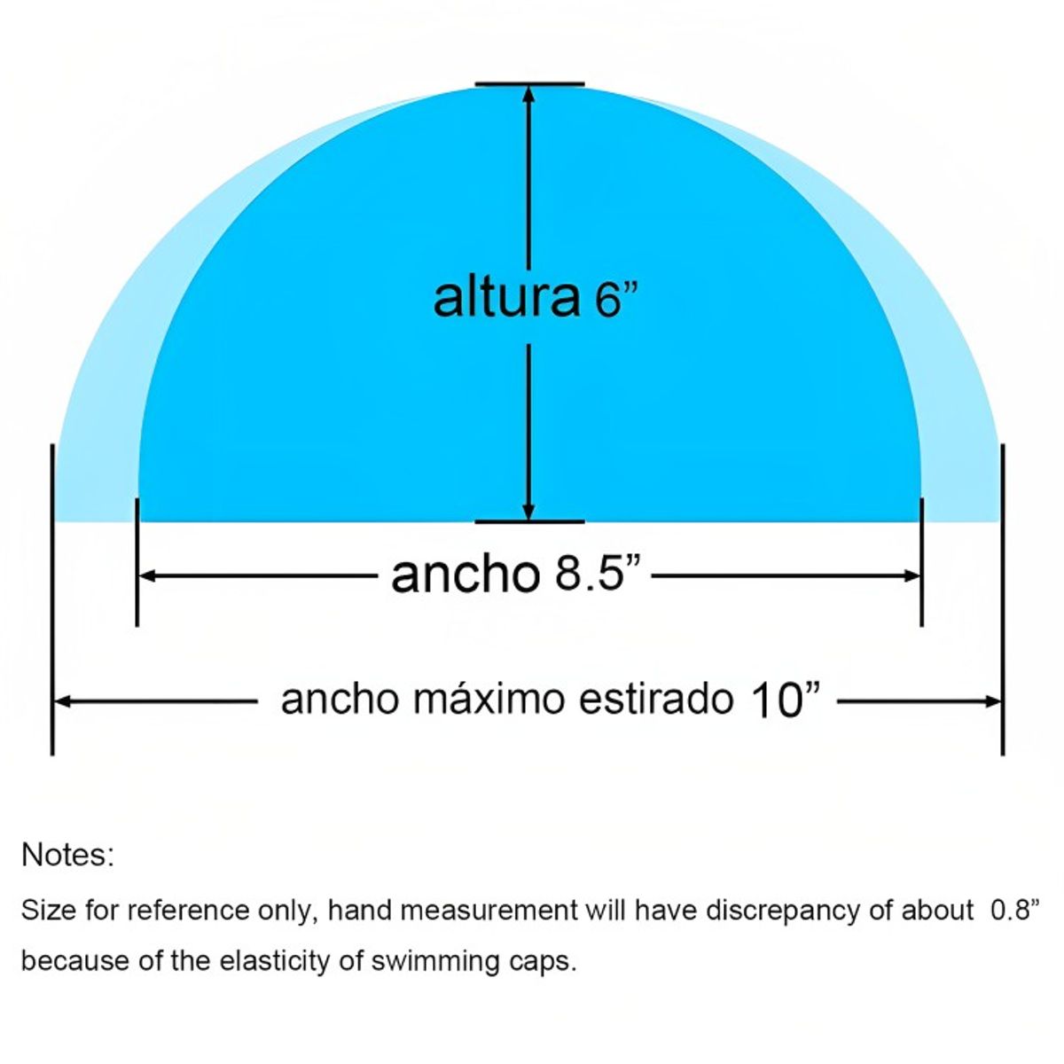 GENERICO - Gorro Natación Unisex Naylon Licra Piscina Baño Adulto Niño