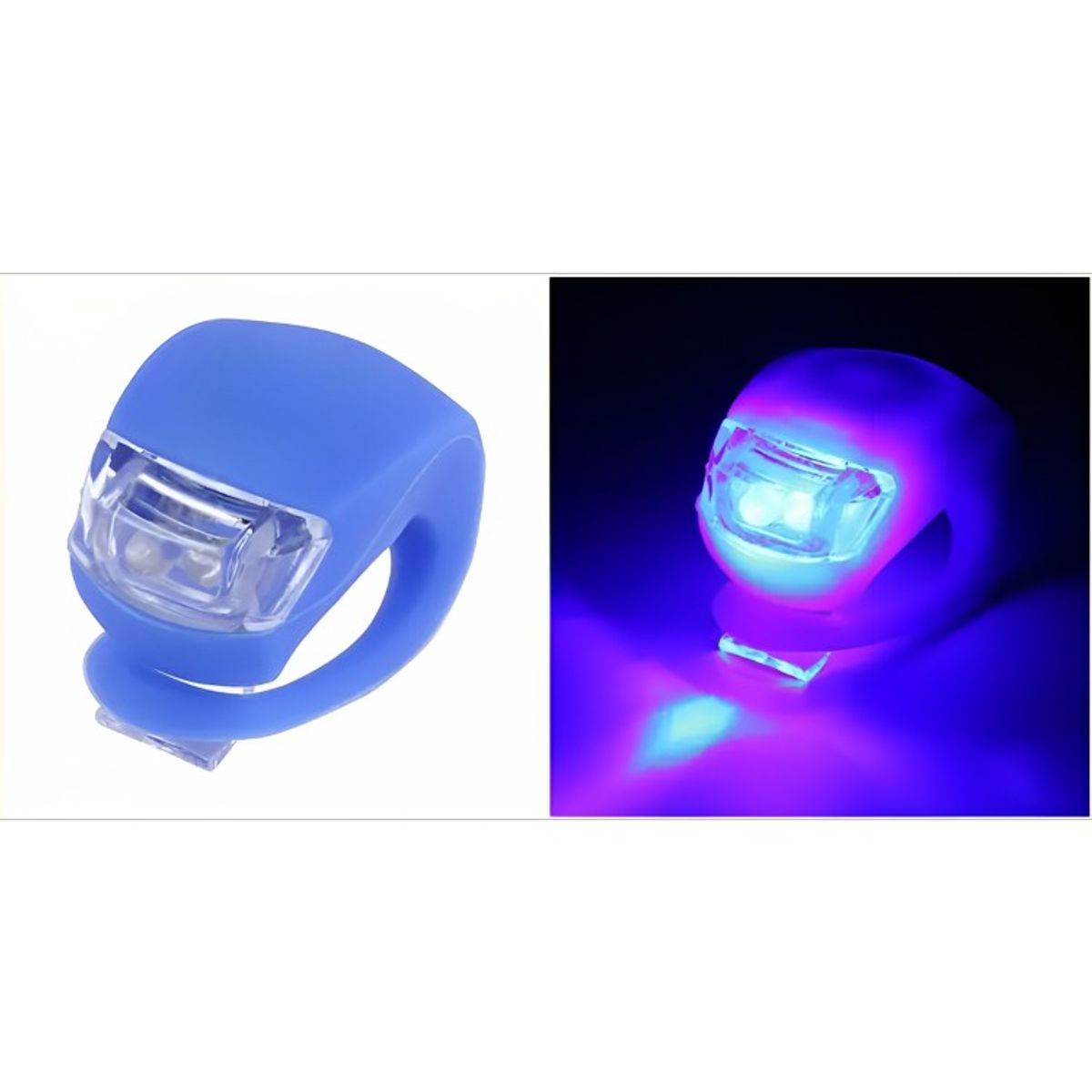 GENERICO - Pack 2 Luces Led Bicicleta Silicona