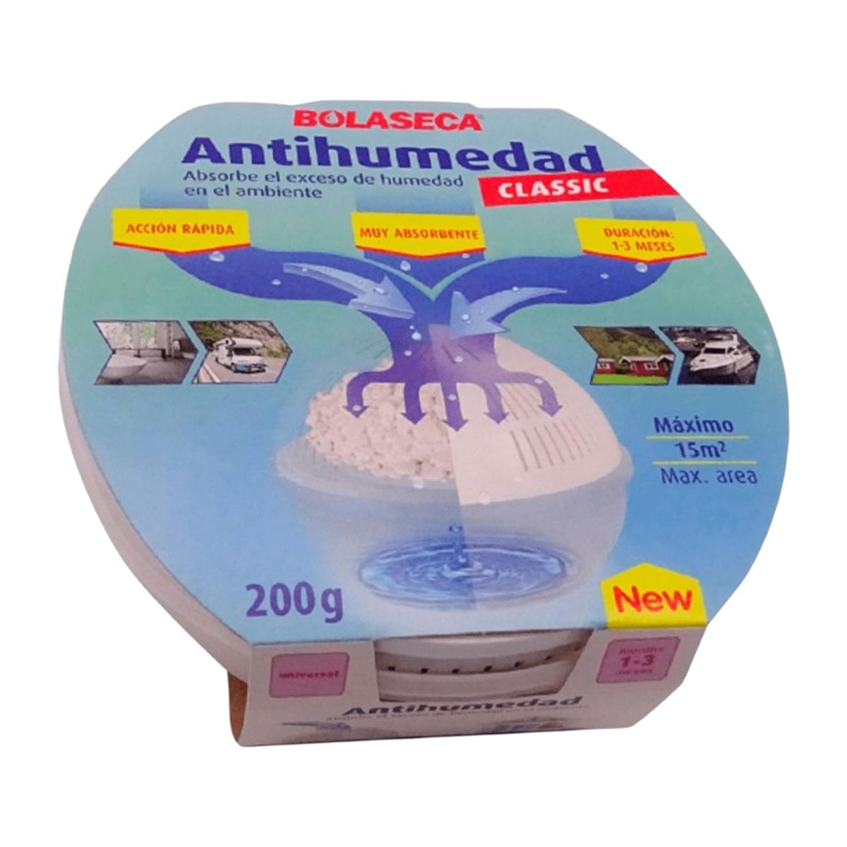 Sistema Antihumedad Bolaseca Con Su Recarga 200gr, marca GENERICO - Foto Principal