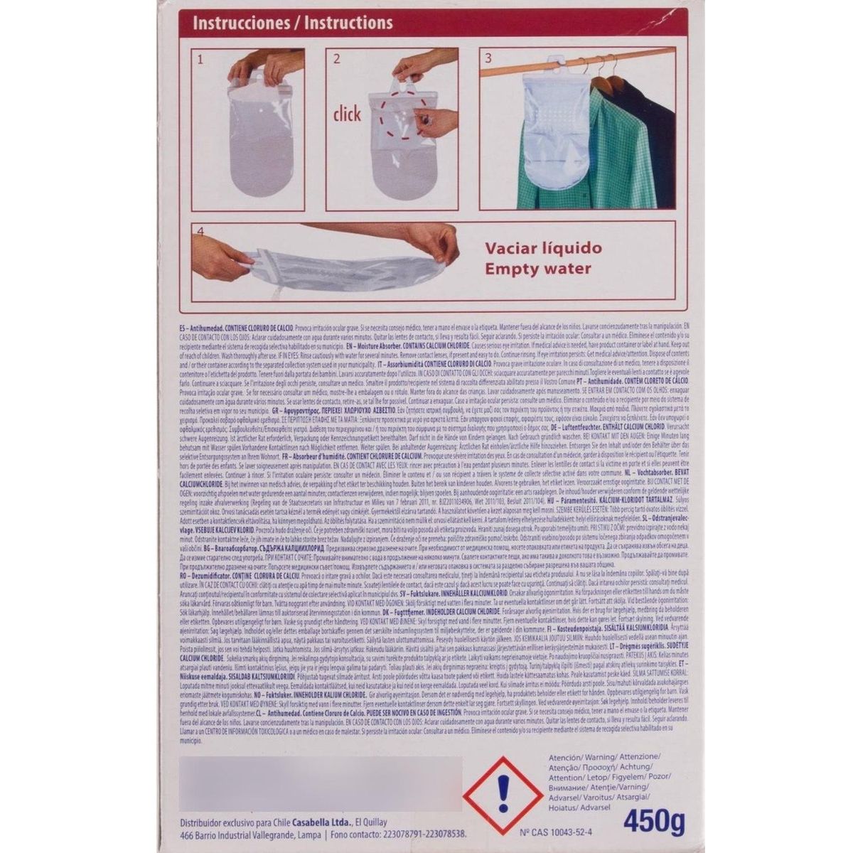 GENERICO - Sistema Antihumedad Bolaseca Wanadry Closets Y Armarios 450g