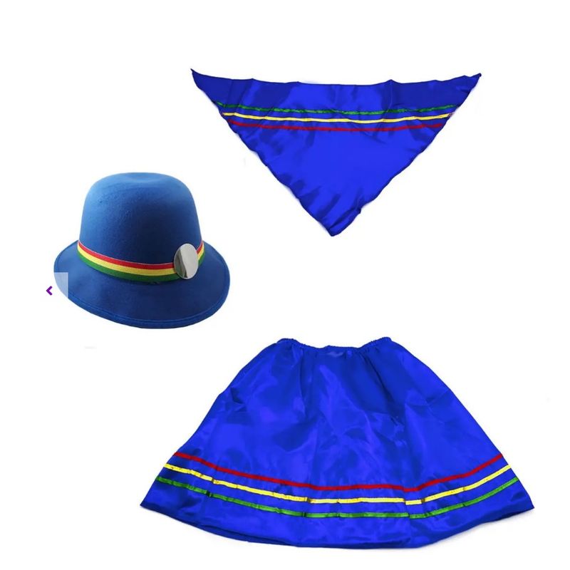 GENERICO - Traje Nortino T 7-9 Fiestas Patrias Azul