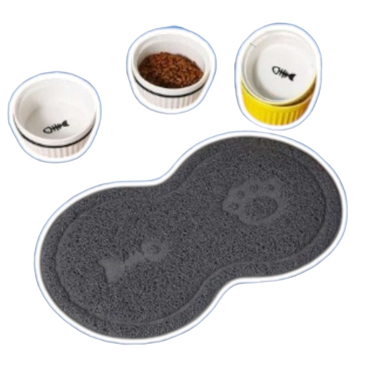 GENERICO - Tapete Individual Antideslizante para Mascotas 35x26 cm