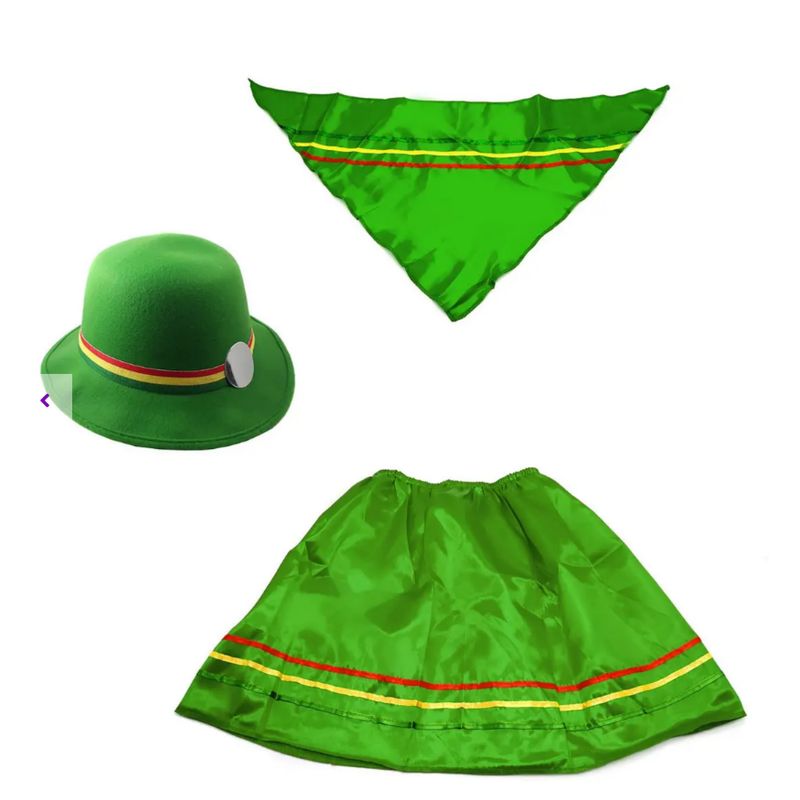 GENERICO - Traje Nortino T 7-9 Fiestas Patrias Verde