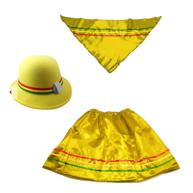 GENERICO - Traje Nortino T 10-12 Fiestas Patrias Amarillo