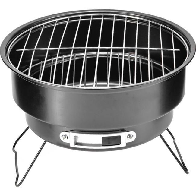 HOME NEAT - Barbacoa redonda portátil de 25 cm