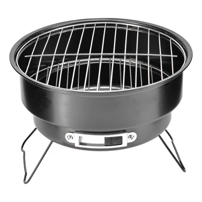 HOME NEAT - Barbacoa redonda portátil de 25 cm