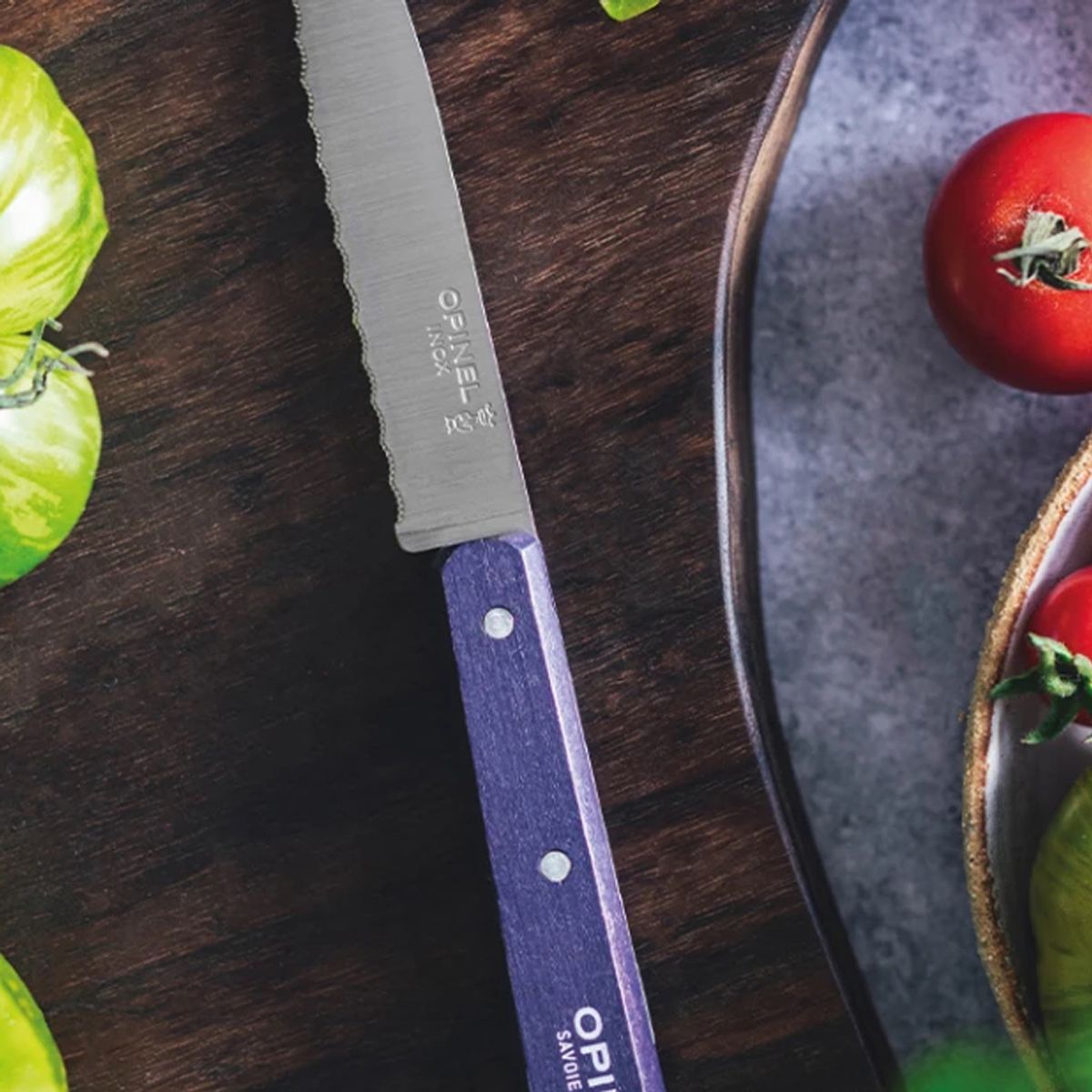 OPINEL - Cuchillo dentado N°113 Opinel Violeta