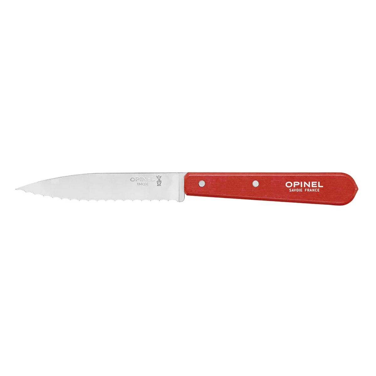 OPINEL - Cuchillo dentado N°113 Opinel Rojo