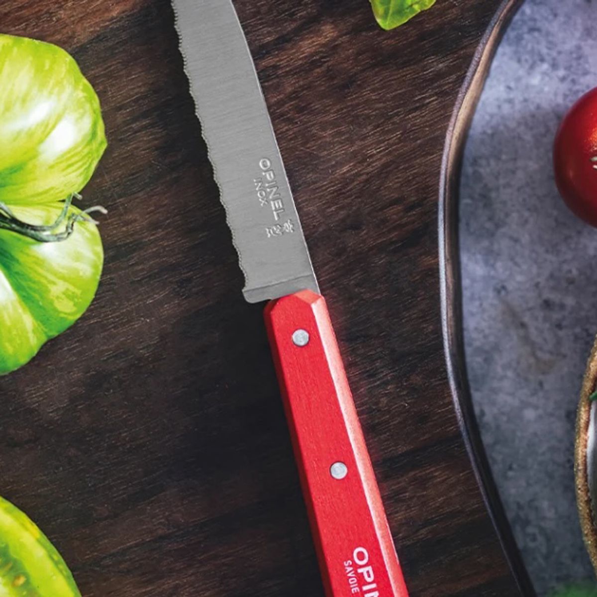 OPINEL - Cuchillo dentado N°113 Opinel Rojo