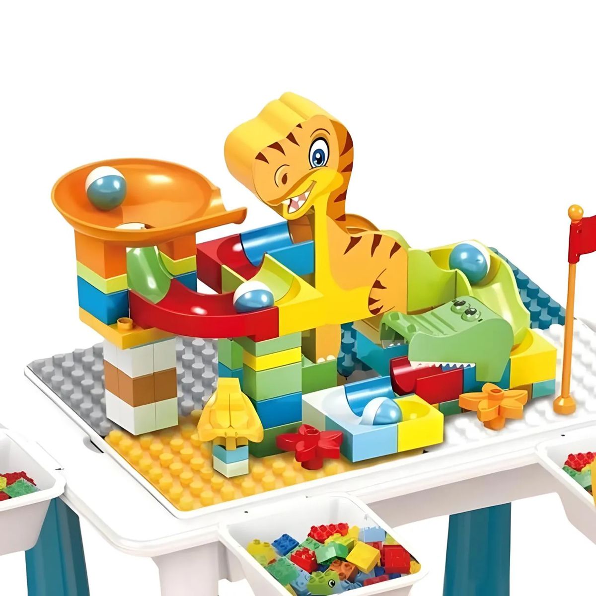 MOVI - MESA DE JUEGO Y 102 PIEZAS DE BLOQUES