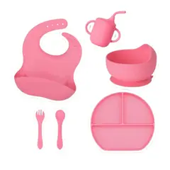 GENERICO - Set de Alimentación de Silicona Antideslizante 6 Piezas