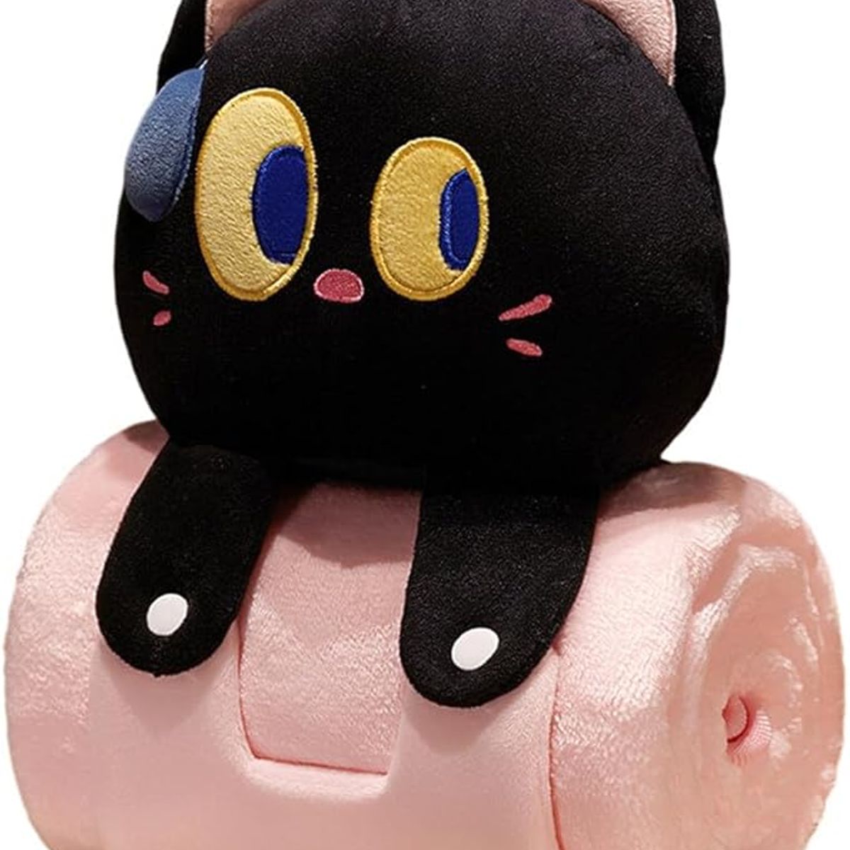 ATURE - Manta Roll Up De Felpa Multifunción Cojín Almohada Peluche