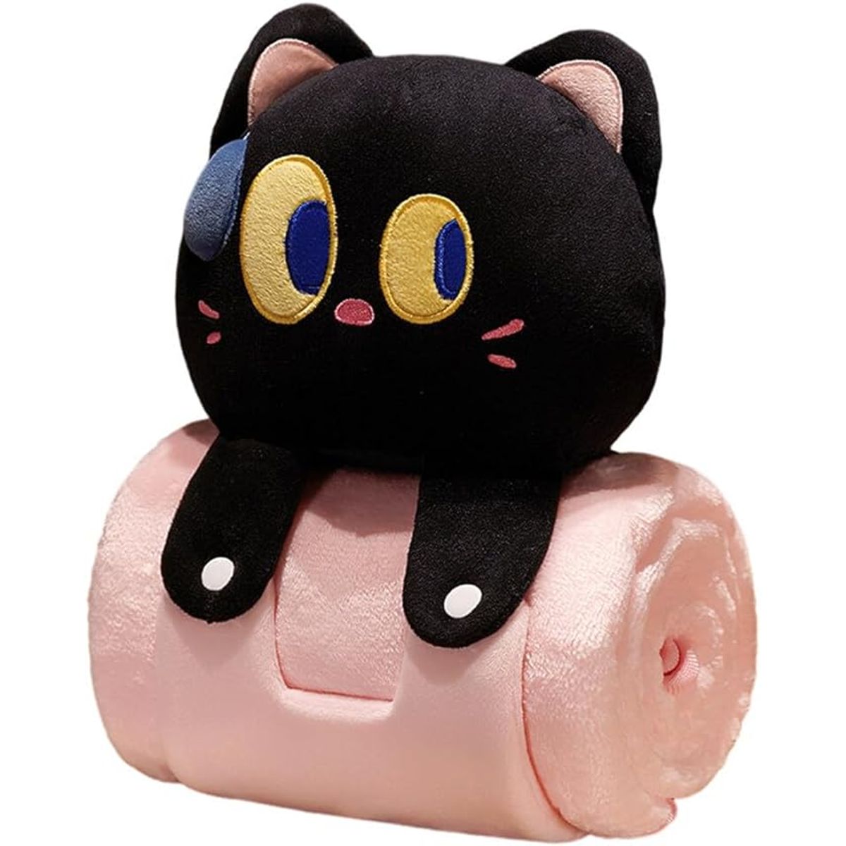 ATURE - Manta Roll Up De Felpa Multifunción Cojín Almohada Peluche