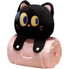 ATURE - Manta Roll Up De Felpa Multifunción Cojín Almohada Peluche