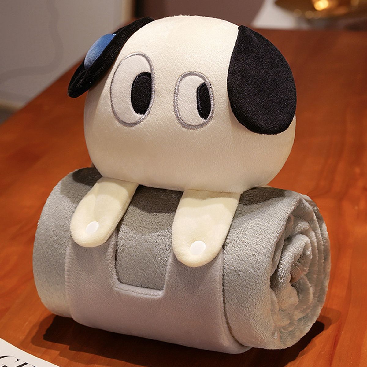 ATURE - Manta Roll Up De Felpa Multifunción Cojín Almohada Peluche