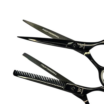 Imagen 2 del producto Tijera Peluqueria Pro Corte Filo Navaja Y Esculpidora 6 Negro