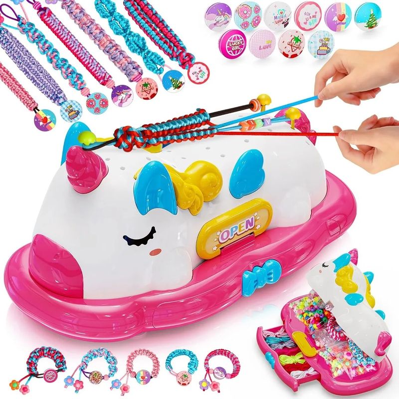 EVERSO - Set Para Hacer Pulseras Cuentas De Unicornio Para Niñas