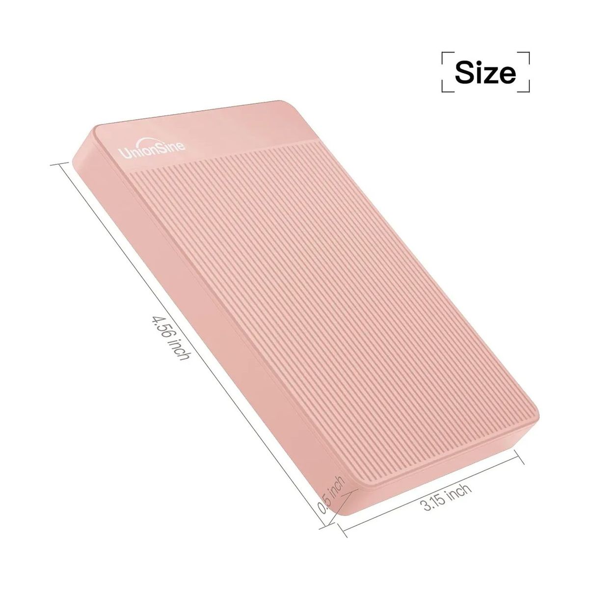 GENERICO - Disco Duro Externo UnionSine Datapocket HD2510 500gb Color Rosado