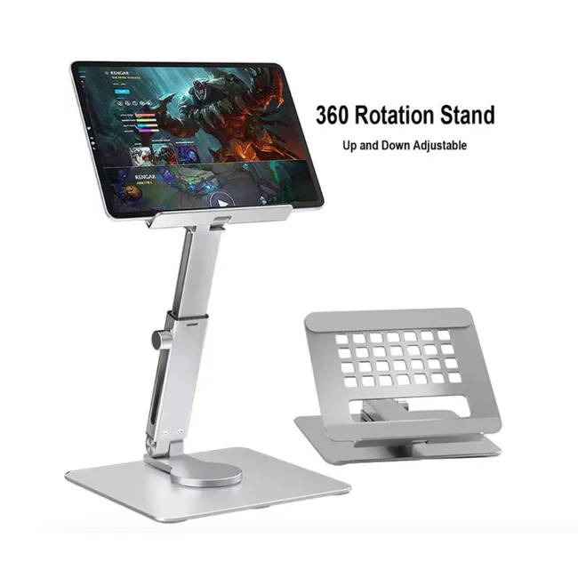 FACTORYTECH - Soporte Aluminio TabletiPad Goforit 360° Ajustable