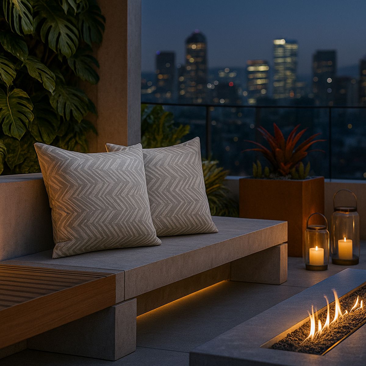 ARMONIA - Set 2 fundas cojín modelo chenille gris 45x45 suaves 760