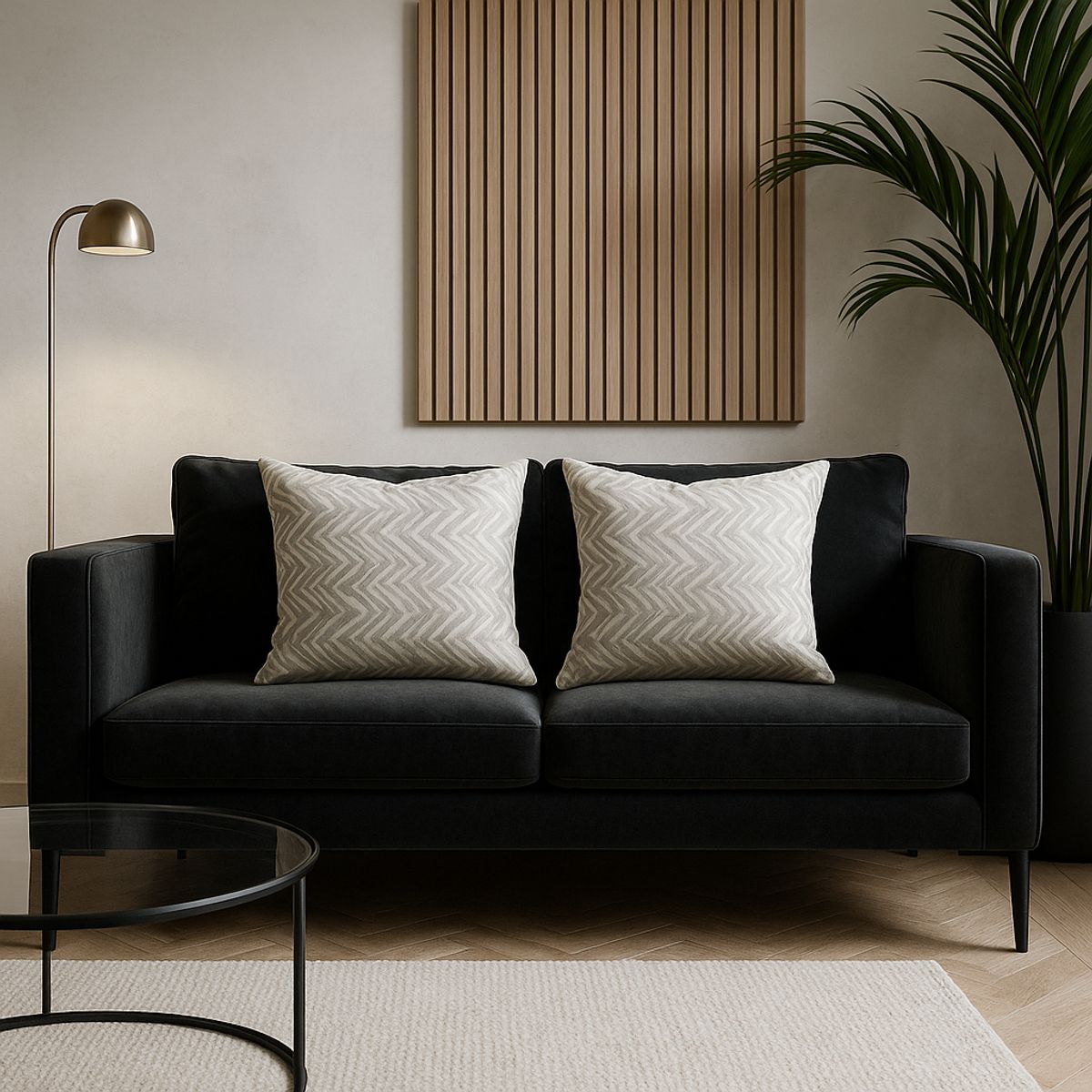 ARMONIA - Dúo fundas almohadón modelo chenille gris 45x45 moderno 760