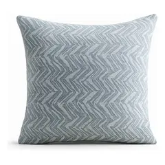 ARMONIA - Funda cojín chenille azul decorativa sofá elegante 760