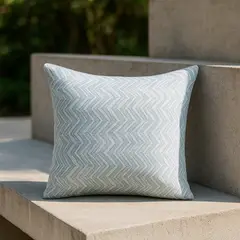 ARMONIA - Funda cojín modelo chenille azul 45x45 decorativa 760