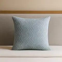 ARMONIA - Cojín decorativo modelo chenille azul 45x45 suave 760