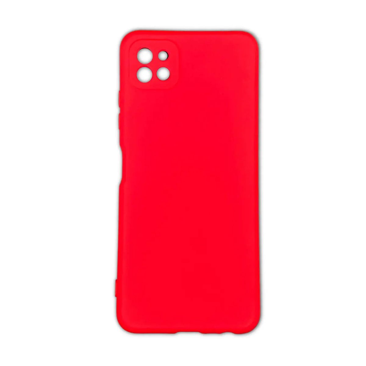 GENERICO - Carcasa Silicona Color Para Samsung Galaxy A22 5G - Rojo