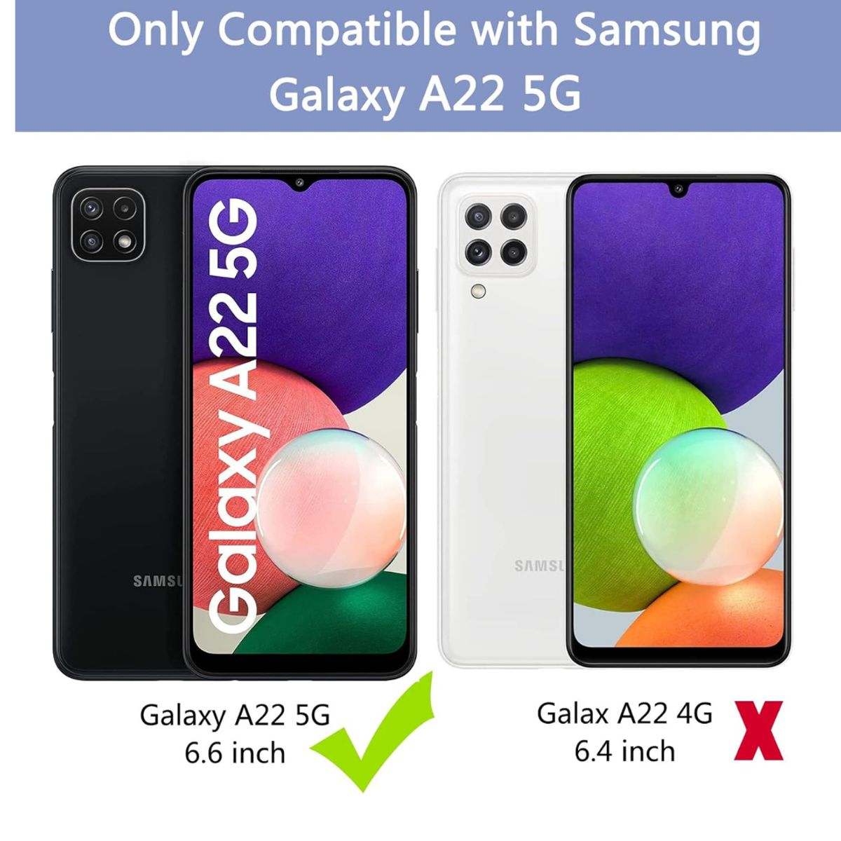 GENERICO - Carcasa Silicona Color Para Samsung Galaxy A22 5G - Rojo