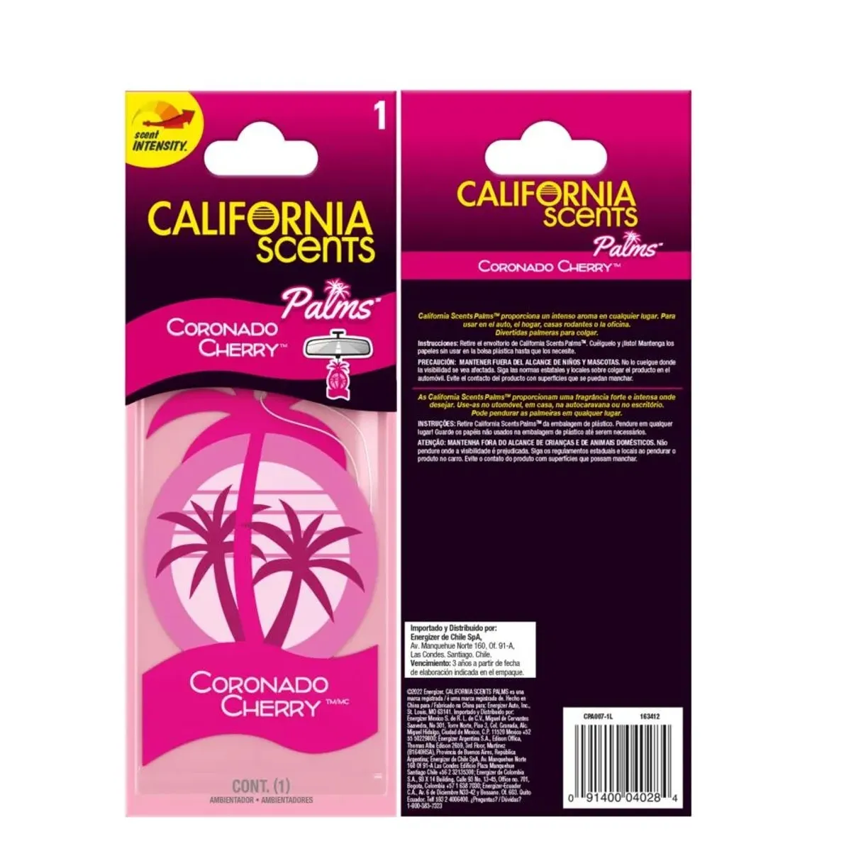 CALIFORNIA - AROMATIZANTE DE AUTO CALIFORNIA SCENTS CORONADO CHERRY