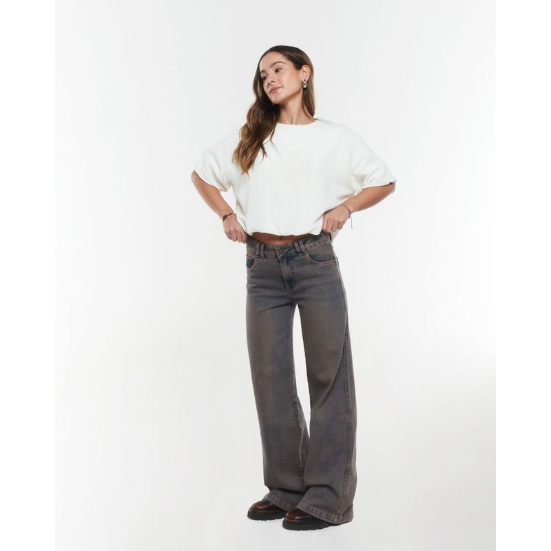 EFESIS - JEANS TORI WIDE SOBRETEÑIDO AZUL EFESIS - Azul
