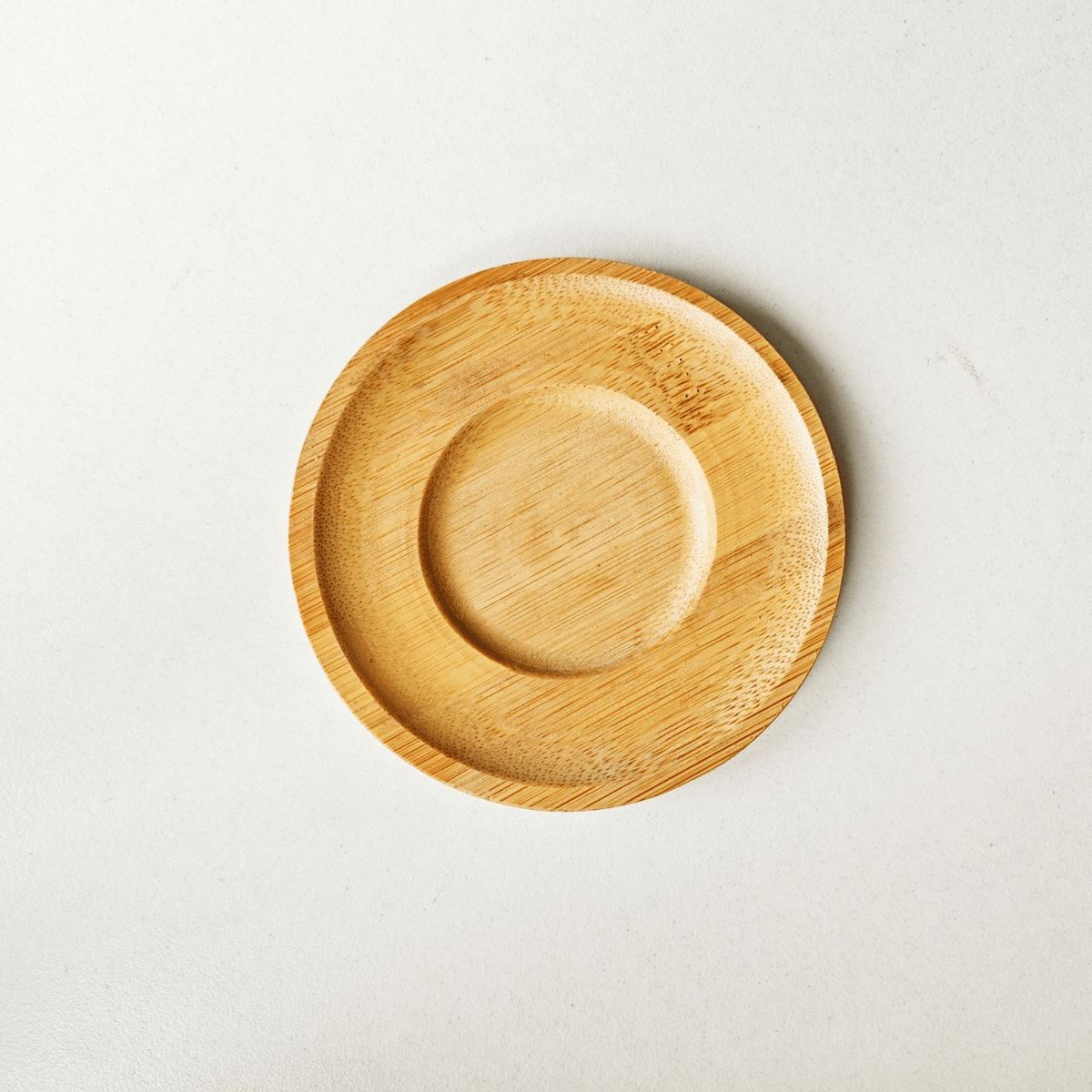 HOMESTAR - Pack 6 Posavasos Redondo de Bambú - Diseño Clásico