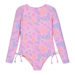 H2O WEAR - Traje de Baño Niña UV50 MLarga Rosado - Rosa