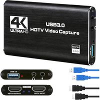 Capturadora Video Hdmi 4k Ultra Audio Mic In Streaming 3.0
