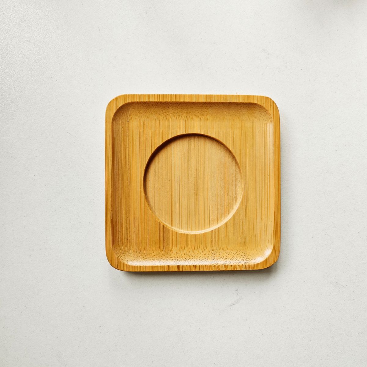 HOMESTAR - Pack 6 Posavasos Rectangular de Bambú - Diseño Clásico