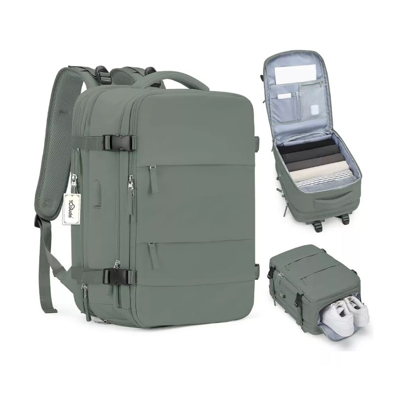 ATURE - Mochila De Viaje Avión Aprobado Gran Capacidad 40l