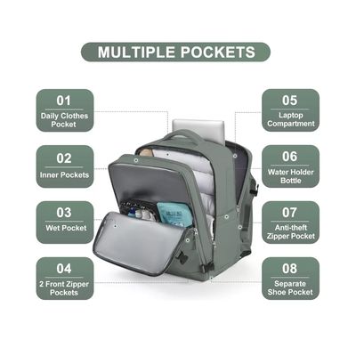 Imagen 2 del producto Mochila De Viaje Avión Aprobado Gran Capacidad 40l