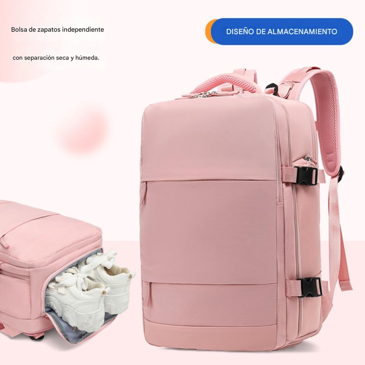 ATURE - Mochila De Viaje Avión Aprobado Gran Capacidad 40l