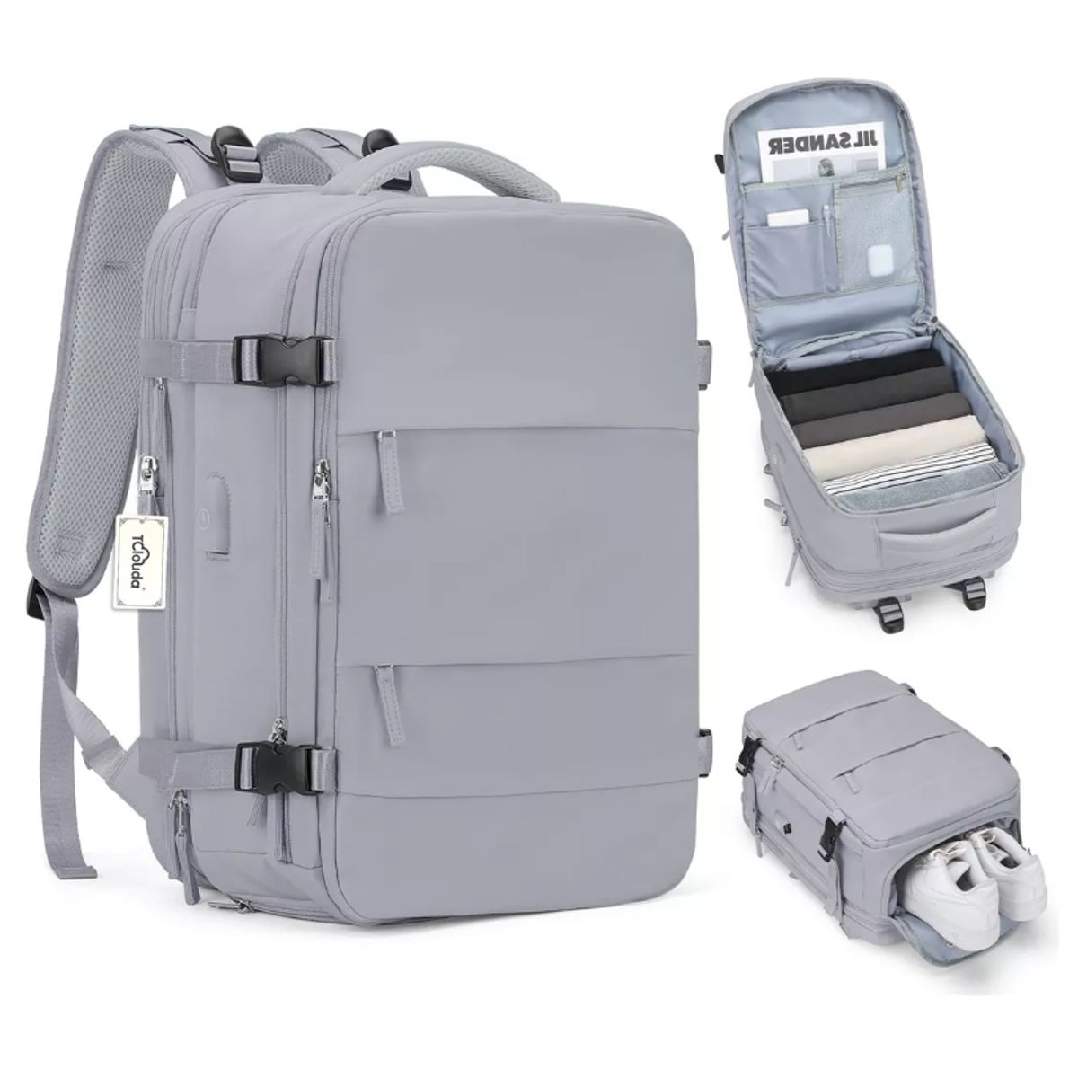 ATURE - Mochila De Viaje Avión Aprobado Gran Capacidad 40l