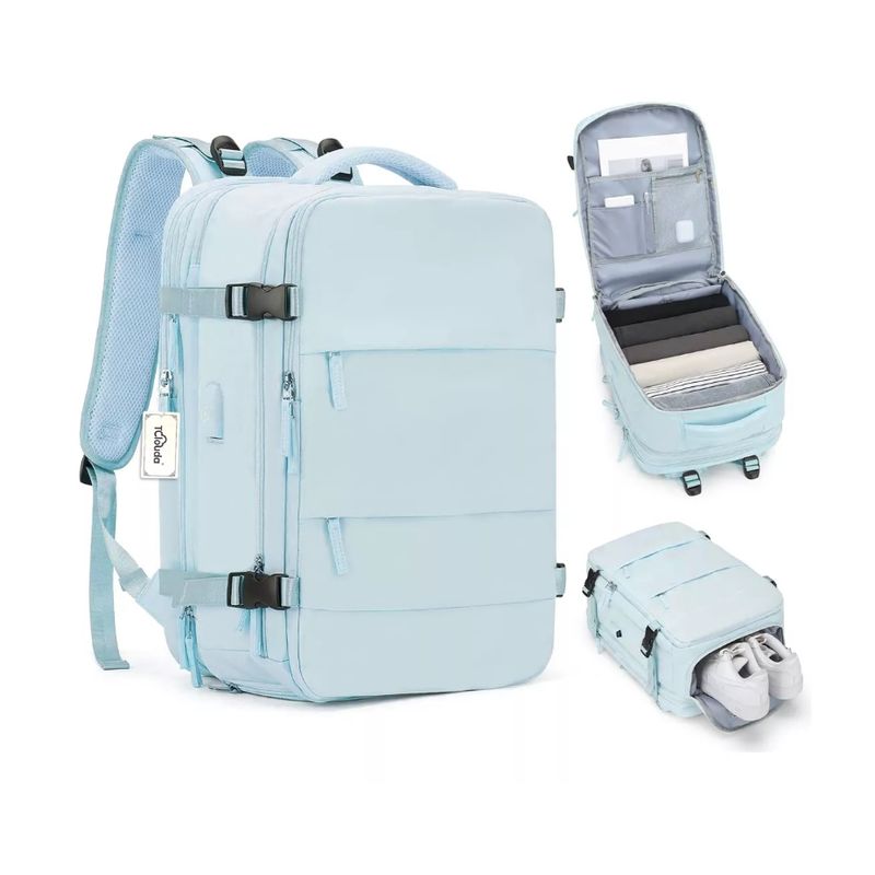 ATURE - Mochila De Viaje Avión Aprobado Gran Capacidad 40l