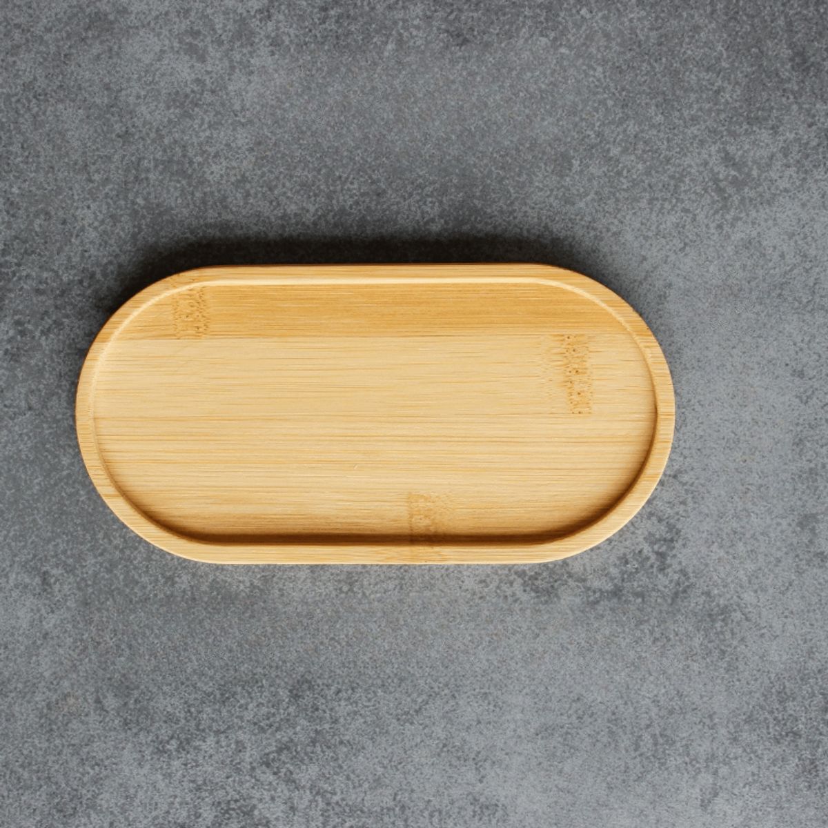 HOMESTAR - Bandeja Ovalada Bambú - 23x12 cm