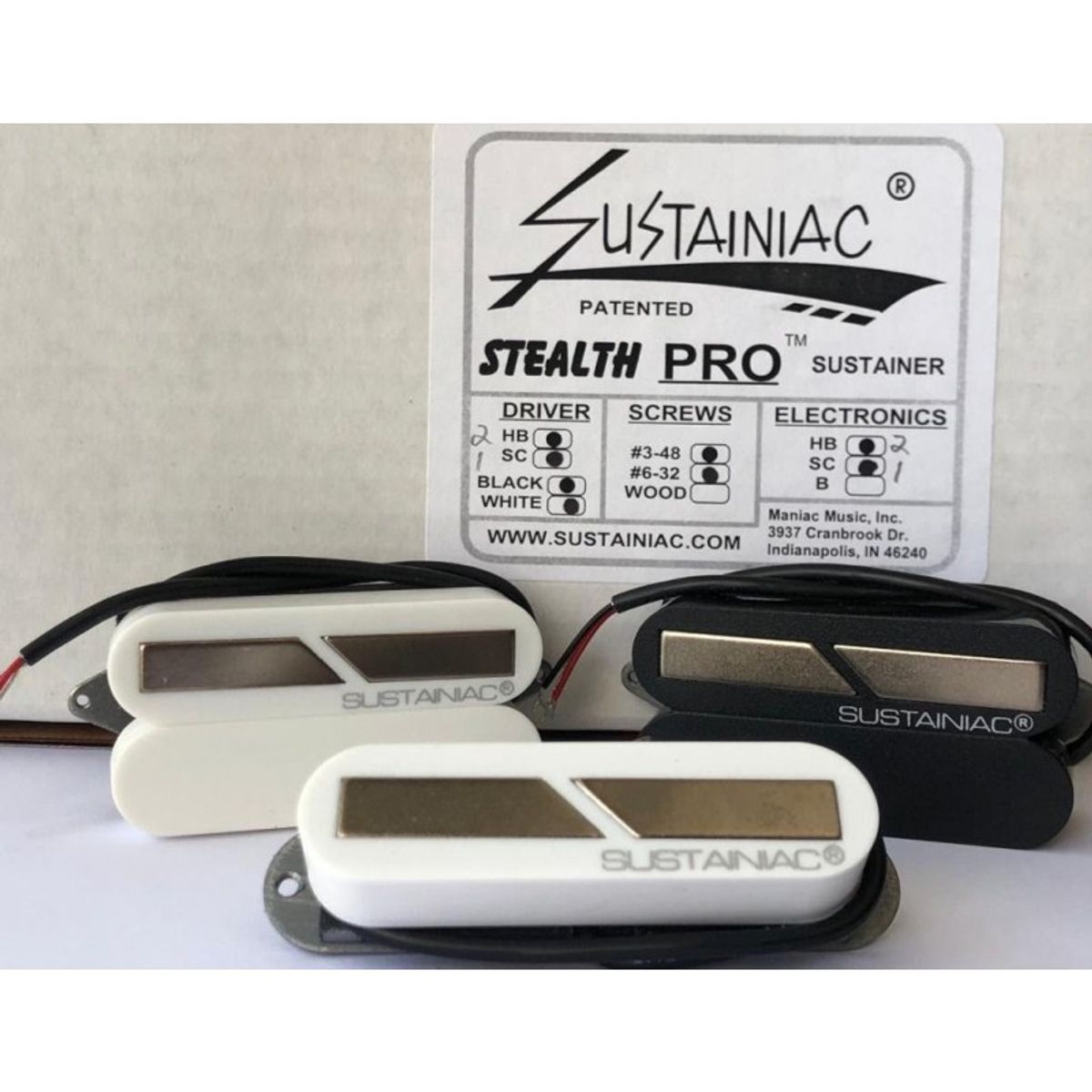 GENERICO - Cápsula Sustainiac Humbucker Blanca