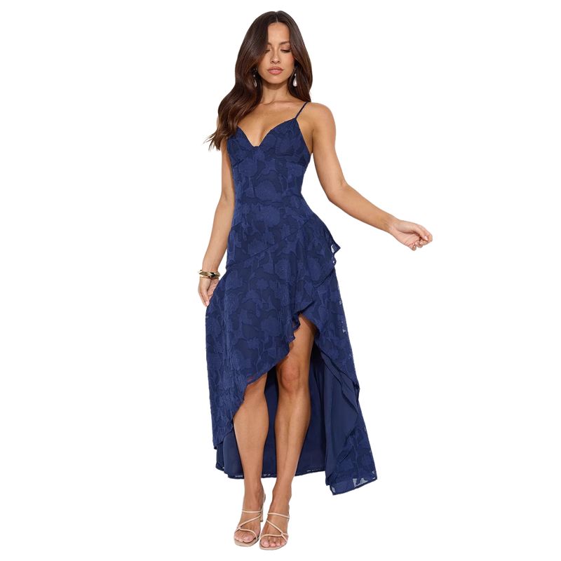 BLWOENS - Vestido casual de verano para mujeres - Azul