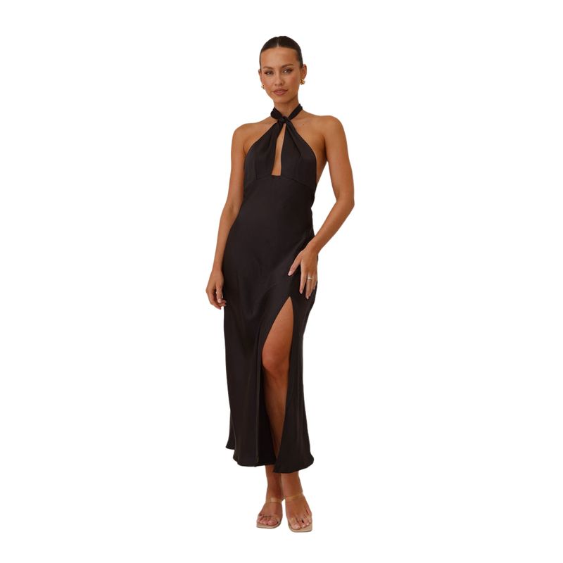 BLWOENS - Vestido casual de verano para mujeres - Negro