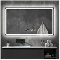 Espejo Baños Inteligente Luz Variable Antiempañante 50x70 Cm